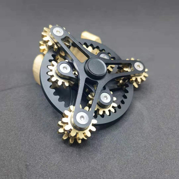 Neuer Gear Link Fidget Spinner aus Metall, EDC-Spinner aus Kupfer, Handspinner, Anti-Stress-Fingerspiel für Erwachsene, Spielzeuggeschenke
