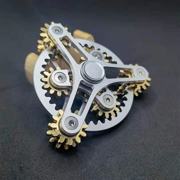 Neuer Gear Link Fidget Spinner aus Metall, EDC-Spinner aus Kupfer, Handspinner, Anti-Stress-Fingerspiel für Erwachsene, Spielzeuggeschenke