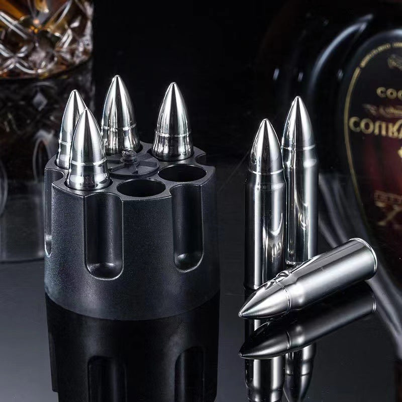 Bullet-shape Ice Cube Quick-frozen Ice Tartar Whiskey Iced Stone Freezing Ice Pellets 304 Stainless Steel