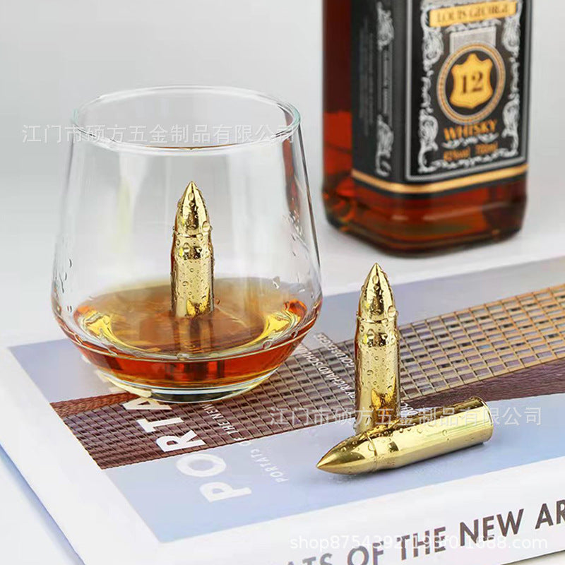 Kugelförmiger Eiswürfel, schnellgefrorener Eisweinstein, Whisky, Eisstein, gefrierende Eispellets, Edelstahl 304 