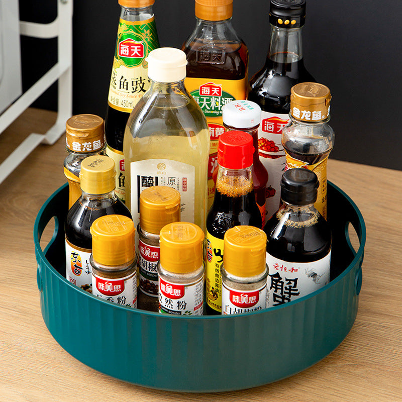 360° Rotatable Seasoning Trays, Cosmetic Containers For Kitchen, Bathroom and Bedroom