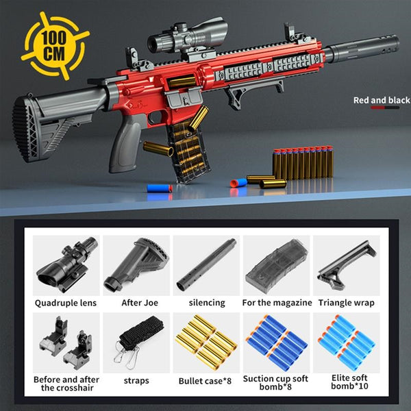 M416 Soft Push Shell Bullet Gun, EVA Soft Bullet Rifle Sniper Gun, Armas Blaster Waffe Spielzeugpistole