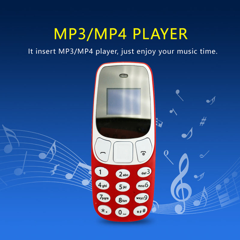 Mini Phone Portable Dual Sim Cards Voice Changer MP3/4 Player Mini-Bluetooth Mobile Phone Featuring With Voice Changer Standalone Phone