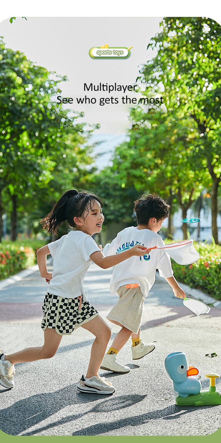 Fliegende Untertasse Katapult Spiel Sport Spielzeug durch Pedal Schalter