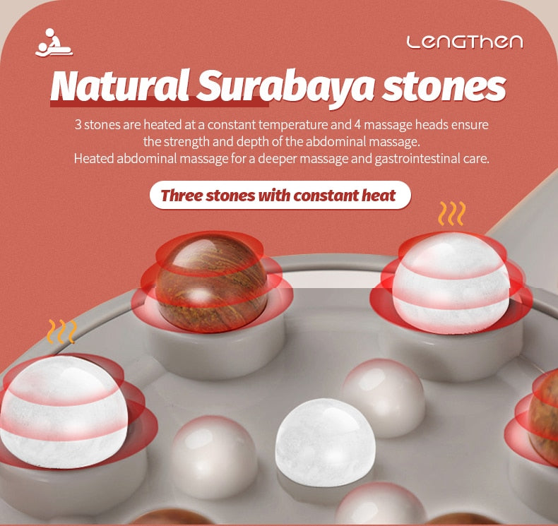 SM Elektrisches Bauchmassagegerät mit Bian Stone