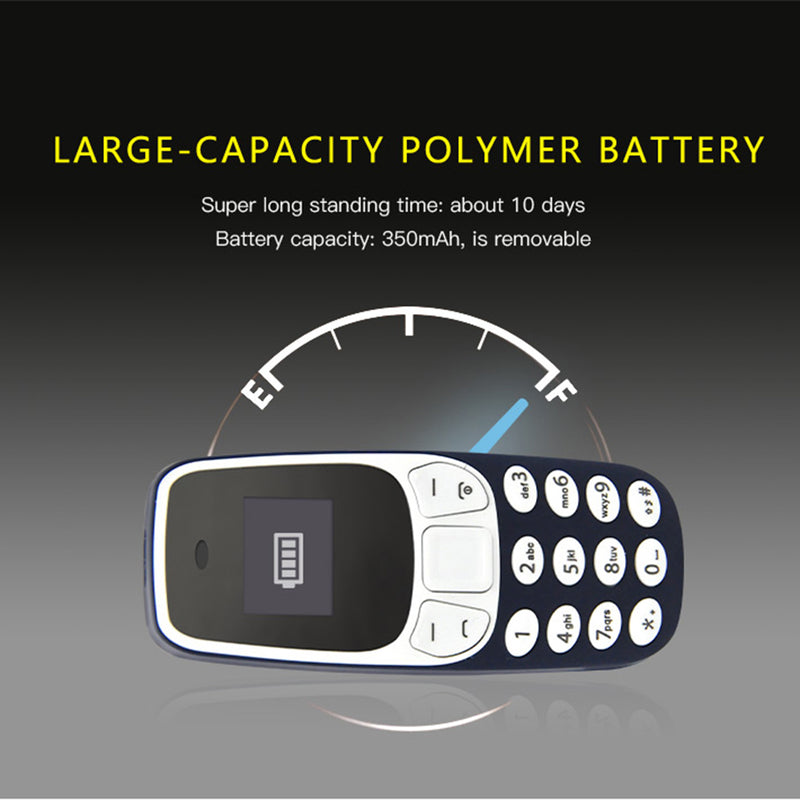 Mini Phone Portable Dual Sim Cards Voice Changer MP3/4 Player Mini-Bluetooth Mobile Phone Featuring With Voice Changer Standalone Phone