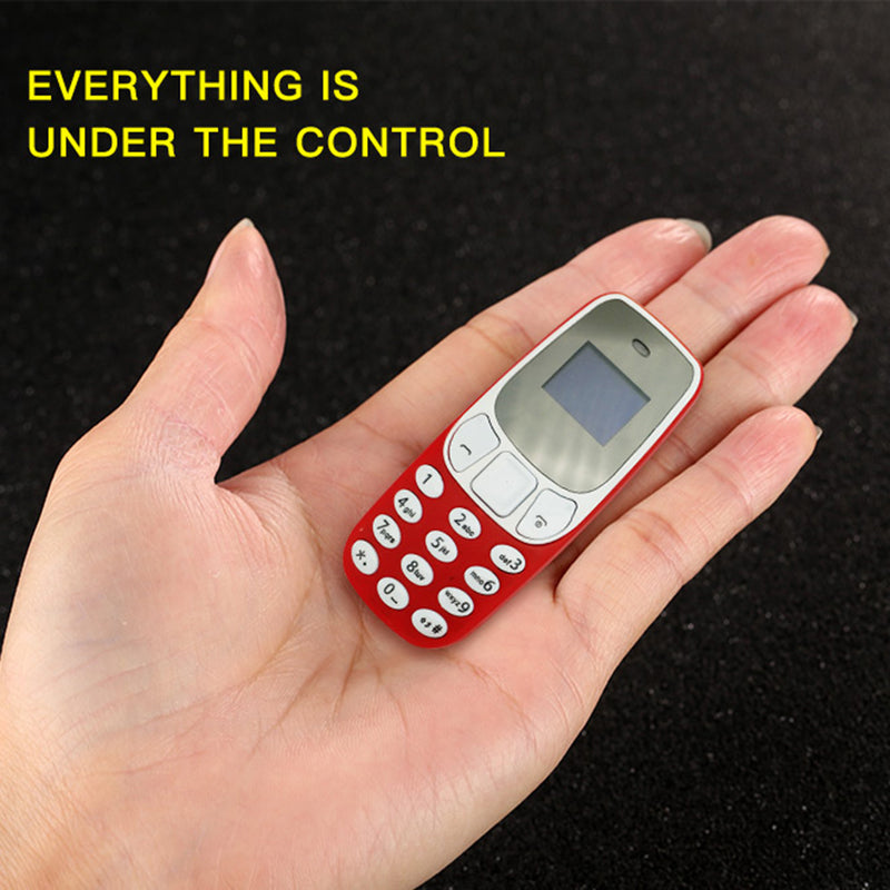 Mini Phone Portable Dual Sim Cards Voice Changer MP3/4 Player Mini-Bluetooth Mobile Phone Featuring With Voice Changer Standalone Phone