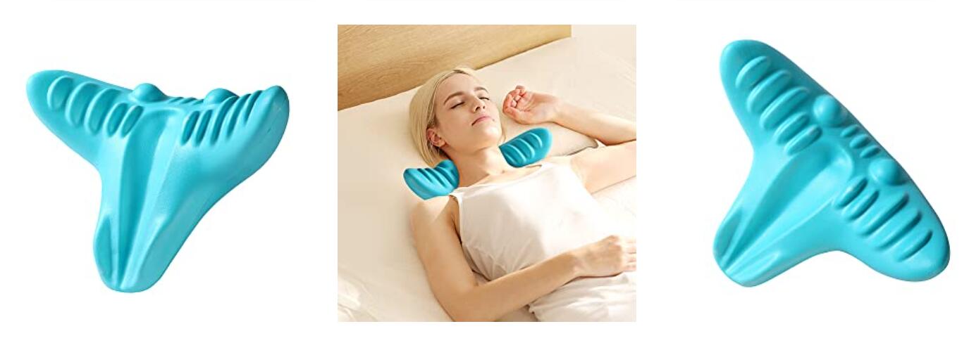 Nackenkissen, tragbares Nackenmassagegerät zur Linderung von Schulter- und Nackenschmerzen 