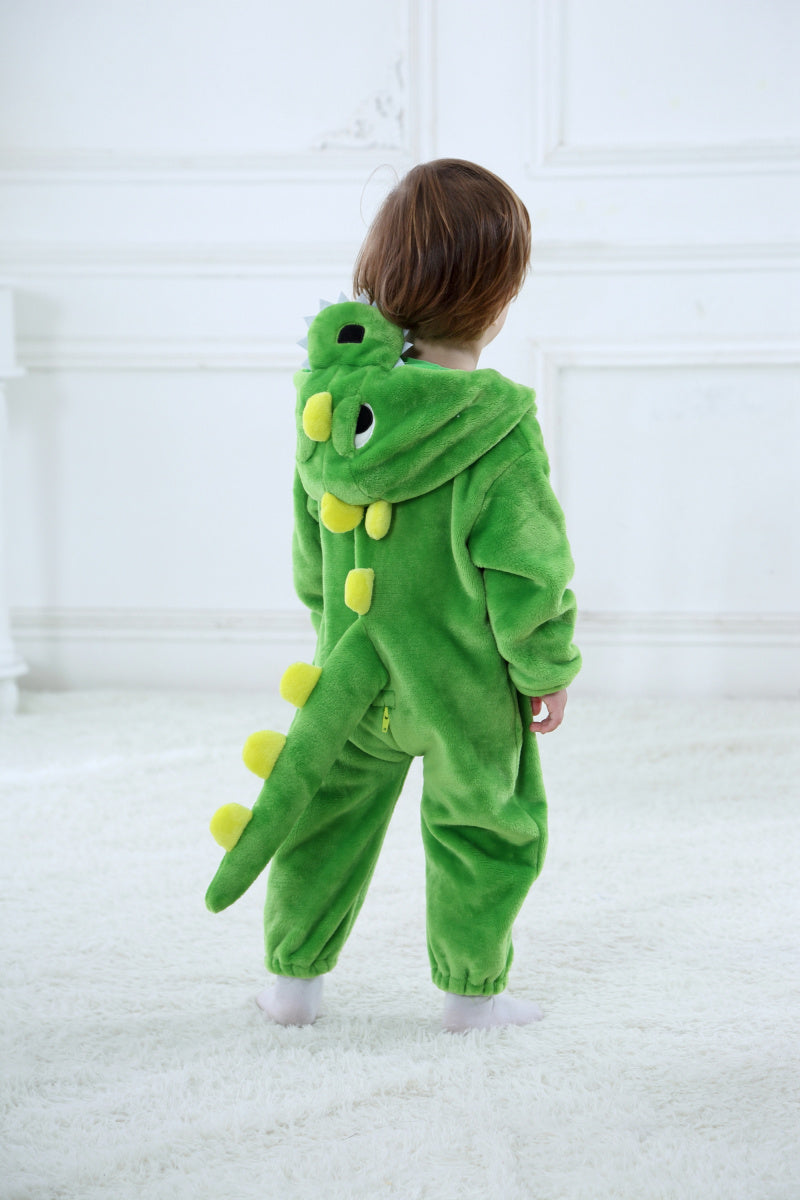 Neue Dinosaurierkostüme für Babys, blaue Kigurumi-Cartoon-Outfits für Neugeborene, Baby-Bodysuit, Overalls