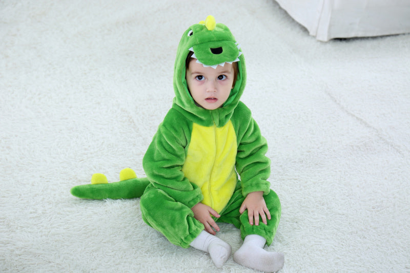 Neue Dinosaurierkostüme für Babys, blaue Kigurumi-Cartoon-Outfits für Neugeborene, Baby-Bodysuit, Overalls