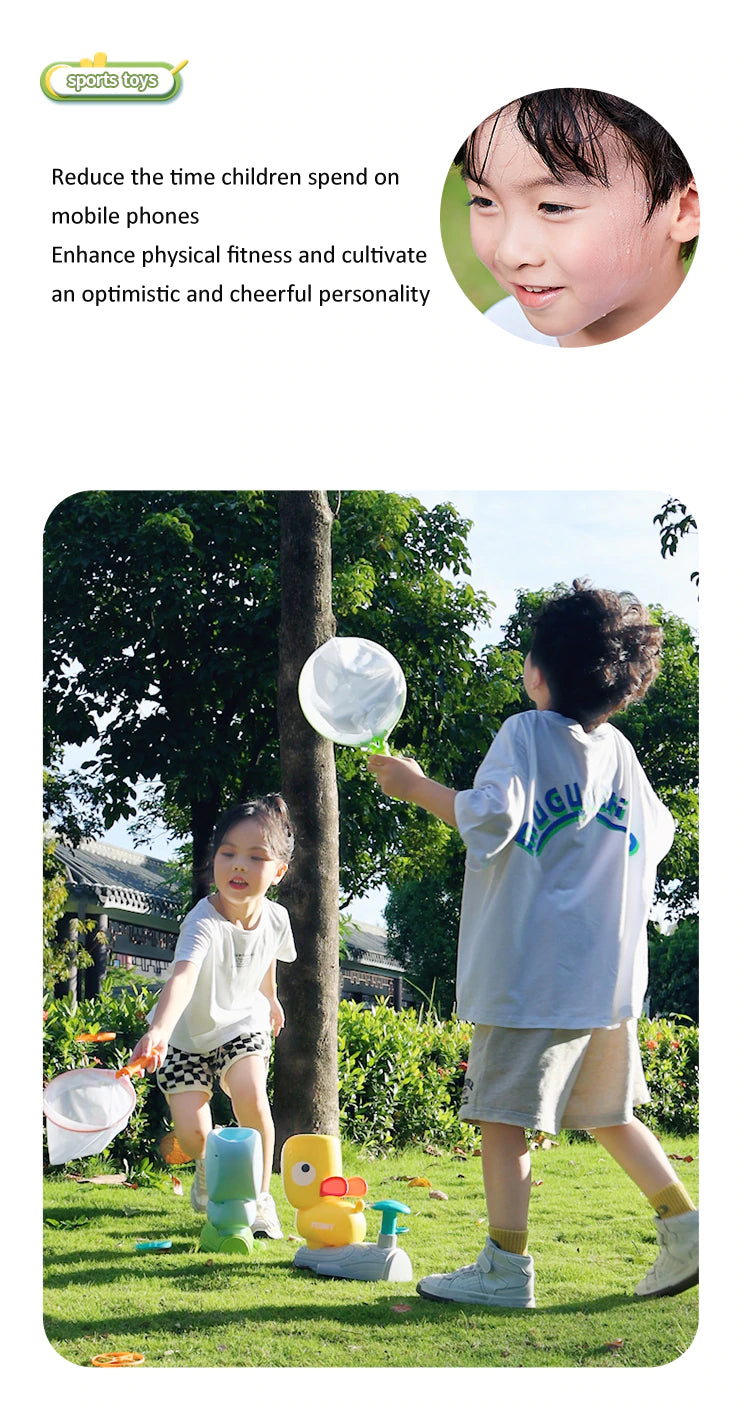 Fliegende Untertasse Katapult Spiel Sport Spielzeug durch Pedal Schalter