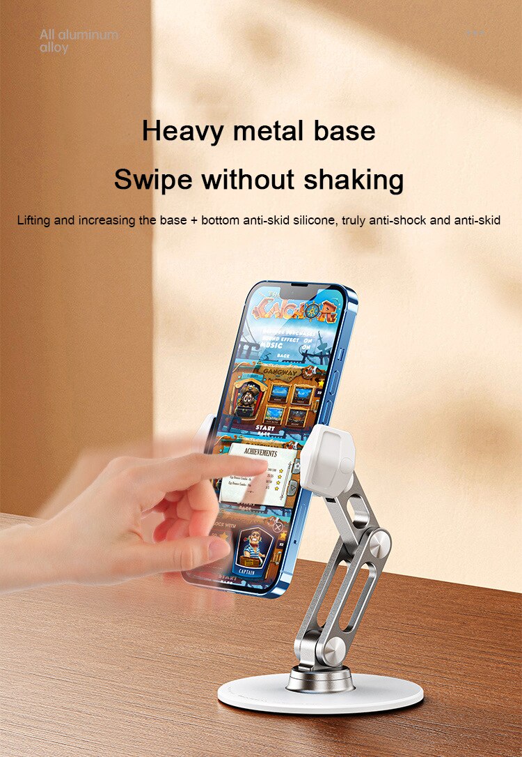 Faltbare, um 360 Grad drehbare Telefonhalterung für den Schreibtisch