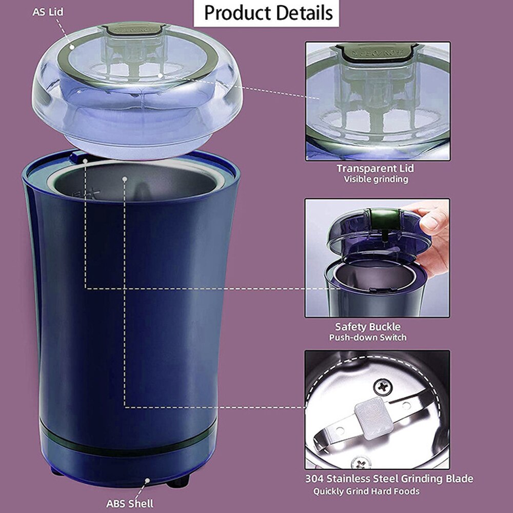 200W Portable Mini Grain Grinders