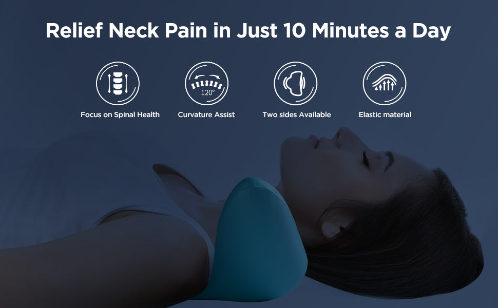 Nackenkissen, tragbares Nackenmassagegerät zur Linderung von Schulter- und Nackenschmerzen 