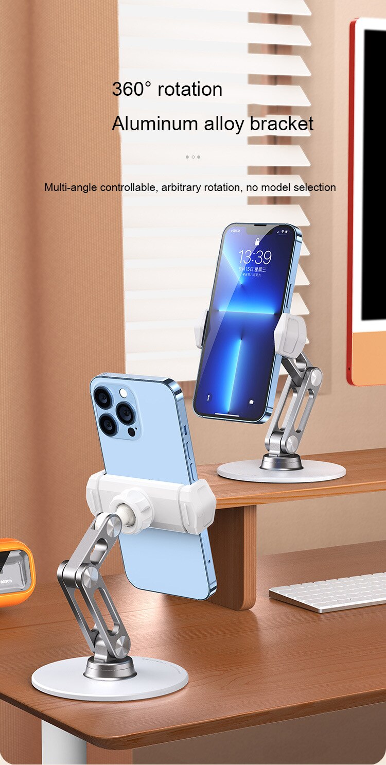 Foldable 360 Degree Rotatable Desktop Phone Holders