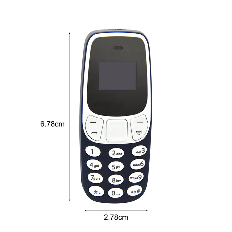 Mini Phone Portable Dual Sim Cards Voice Changer MP3/4 Player Mini-Bluetooth Mobile Phone Featuring With Voice Changer Standalone Phone