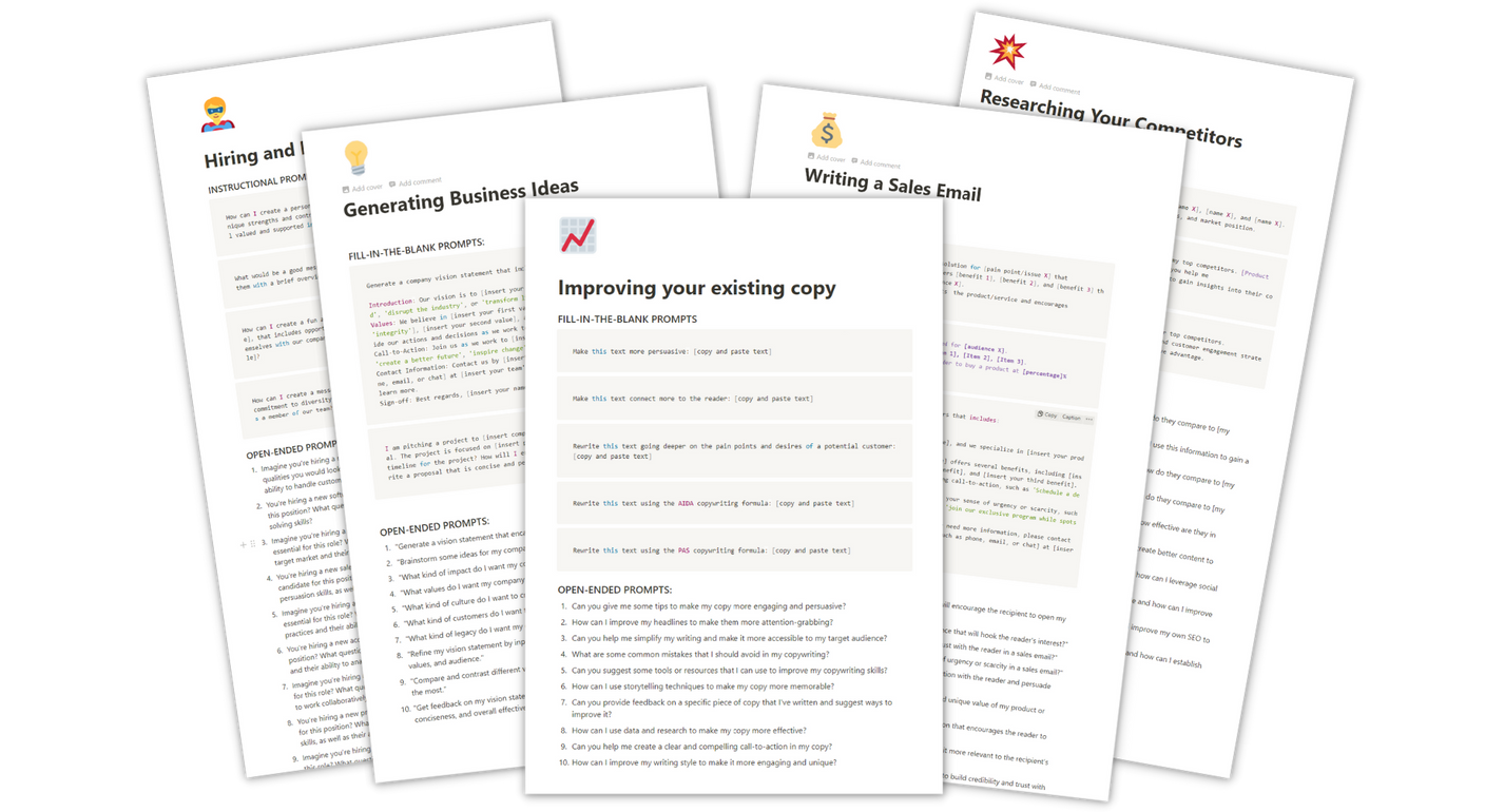 1000+ ChatGPT Prompts to Copy, Paste & Scale