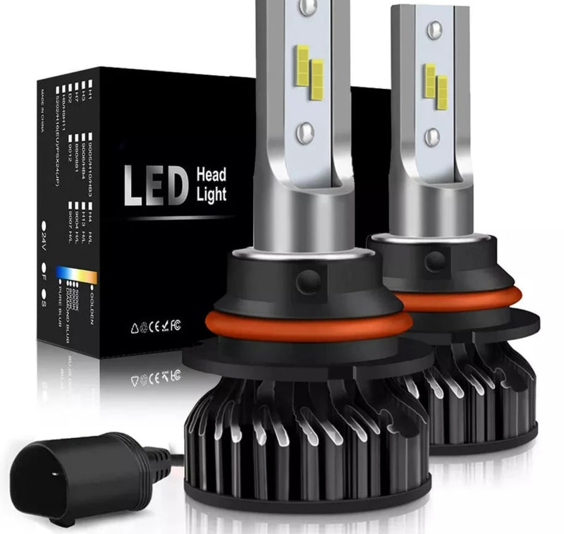 2 LED-Scheinwerferlampen 6000 K, 50 W, 6000 K, 10000 Lumen, extrem hell