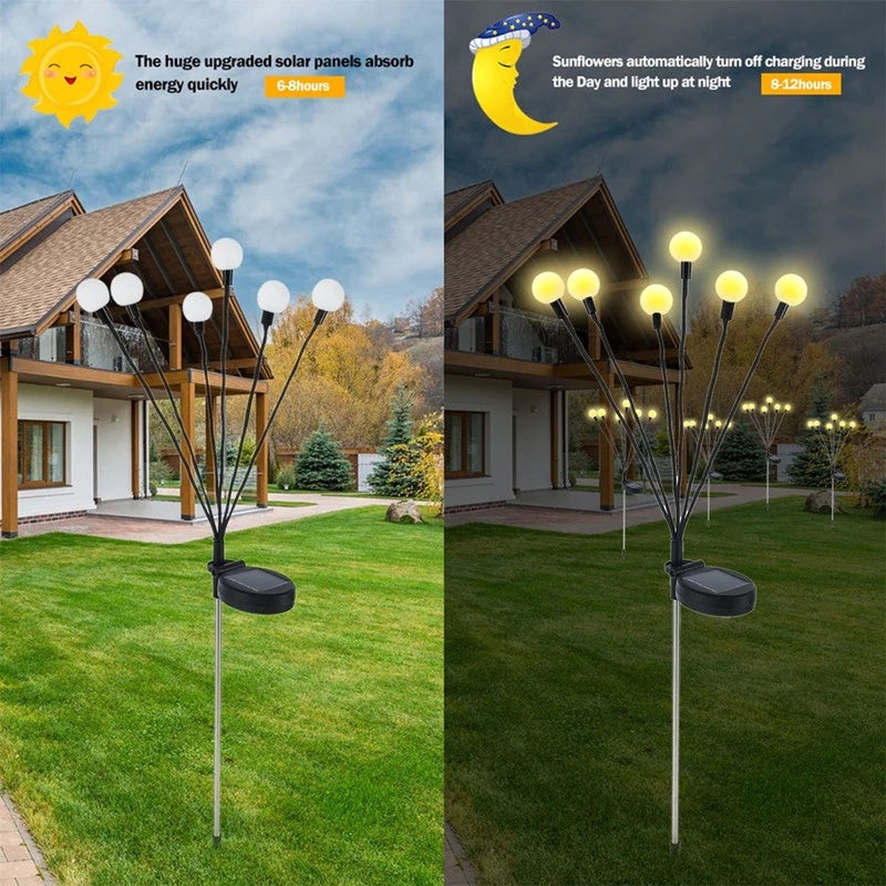 Solar-LED-Licht Outdoor Garten Dekoration Landschaft Lichter Feuerwerk Firefly Garten Lichter Rasen Garten Decor Solar Licht