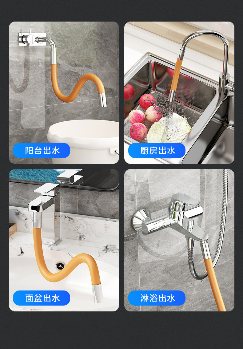 Faucet Extenders Extension Hose Bathroom 360° Rotation