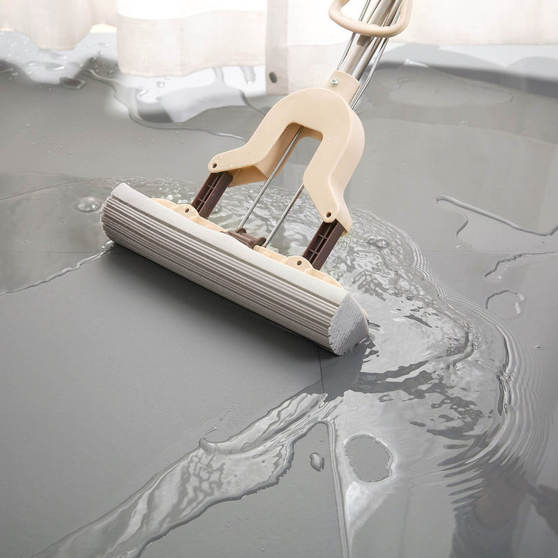 Bodenwischer, Schwammwischer, Twist The Water Mop, Mikrofaserdüse, selbstquetschend, ohne Händewaschen, Reinigungswerkzeug für Badezimmer und Küche