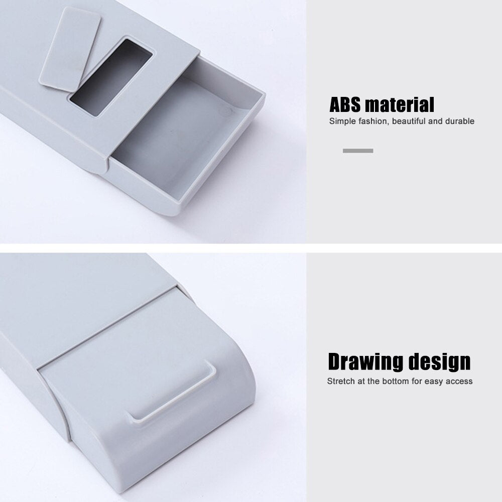 Selbstklebende Aufbewahrungsschublade unter dem Schreibtisch, Bleistiftablage, Fernbedienungsschlüsselmaske