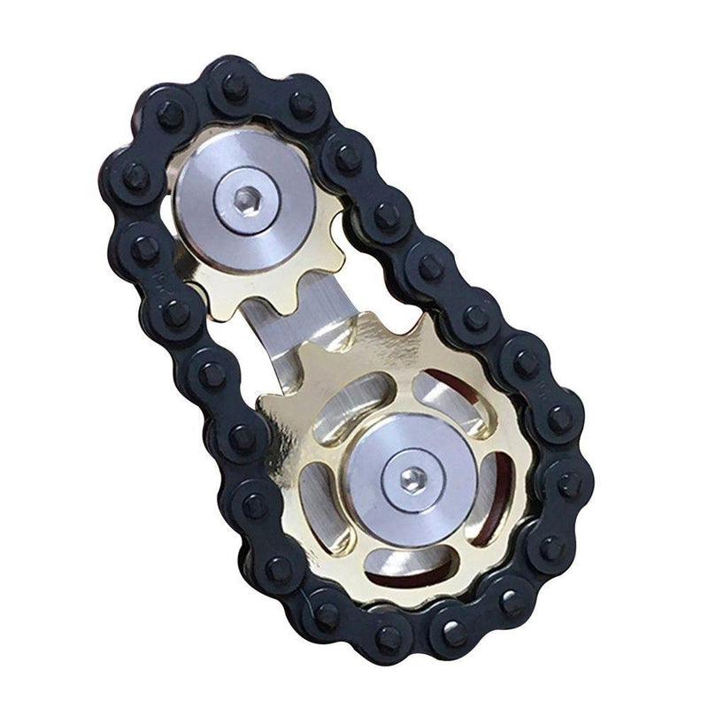 Bike Chain Gear Fidget Spinner, Figit Toy for Adults and Kids